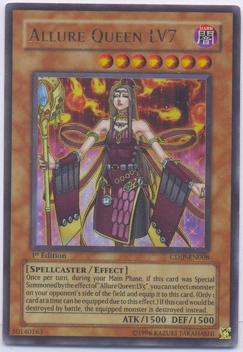 CDIP-EN008 Allure Queen LV7 – ULTRA RARE - Cyberdark Impact  Trading Card  Mint - Yugioh, Cardfight Vanguard, Trading Cards Cheap, Fast, Mint For Over  25 Years