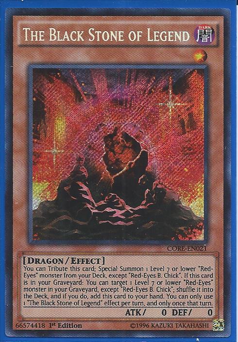 CORE-EN021 The Black Stone Of Legend - Secret Rare