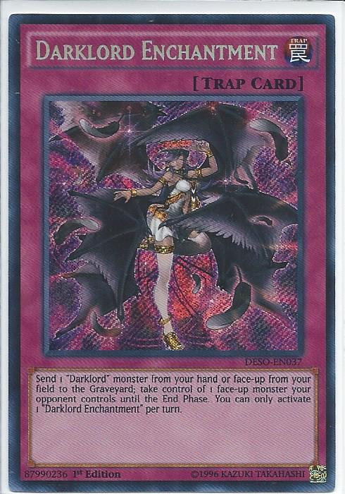 Toys & Hobbies Toys x3 Darklord Enchantment Secret Rare 1st Edition ...