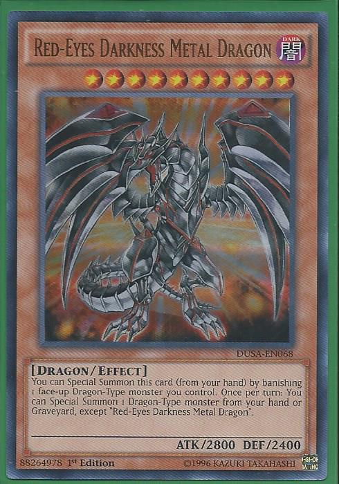 Red-eyes Darkness Metal Dragon - Duelist Saga | Trading Card Mint ...