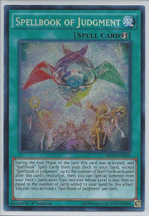 MP14-EN039 Spellbook Of Judgment - Secret Rare