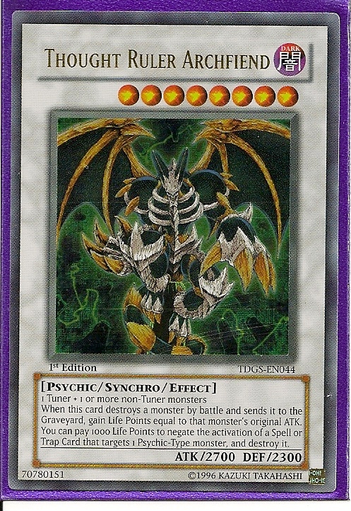 Thought Ruler Archfiend - The Duelist Genesis | Trading Card Mint ...