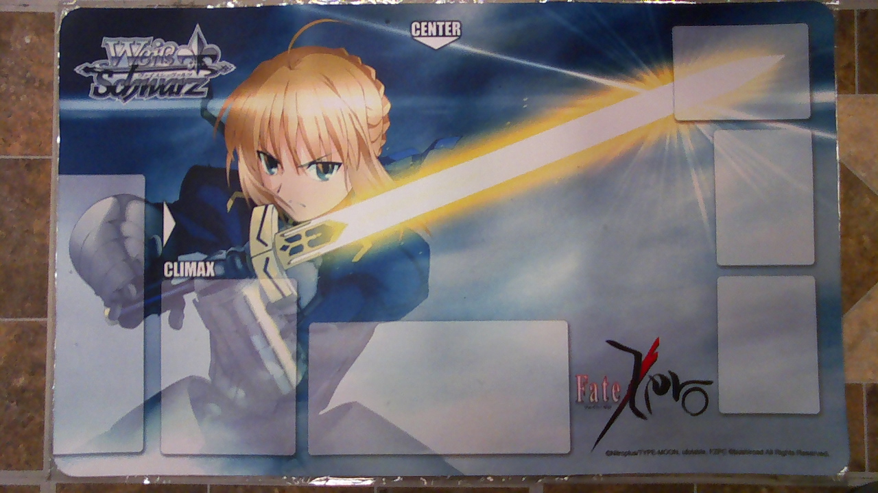 Fate Zero Case Promo Playmat Saber Other Games Trading Card Mint Yugioh Cardfight Vanguard Trading Cards Cheap Fast Mint For Over 25 Years