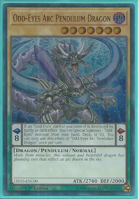 Odd Eyes Arc Pendulum Dragon Dimensional Dragons Deck Trading Card Mint Yugioh Cardfight Vanguard Trading Cards Cheap Fast Mint For Over 25 Years