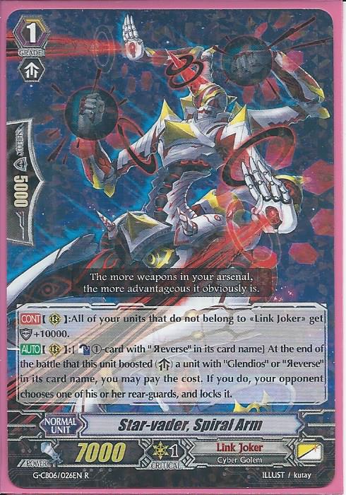 G-CB06/026 Star-vader, Spiral Arm – Rare (R) - G Clan Booster 6