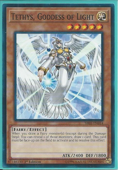 SR05-EN014 Tethys, Goddess Of Light Common - Structure Deck: Wave of Light | Trading Card Mint - Yugioh, Cardfight Vanguard, Trading Cards Cheap, Fast, Mint For Over 25 Years