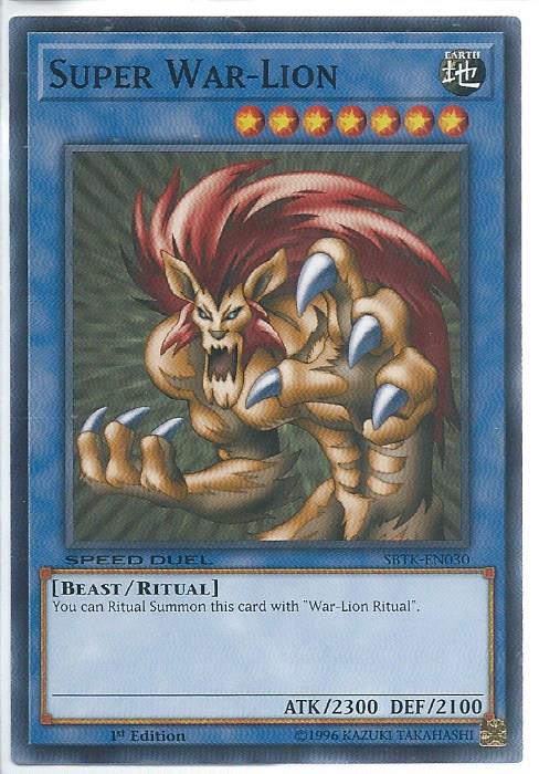 High quality Yugioh Super War-Lion Secret rare