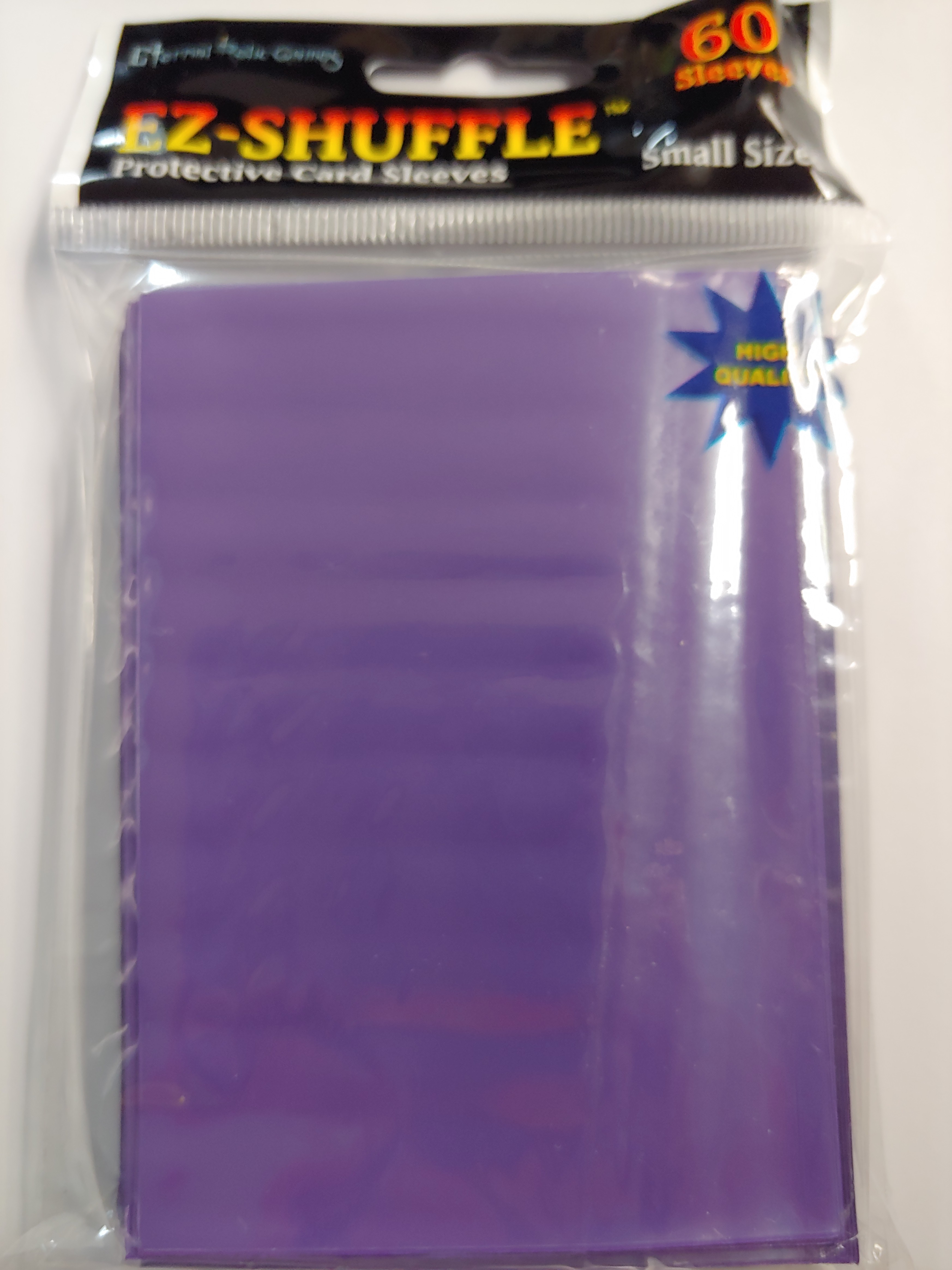 Yugioh Card Protectors Sleeves Pack Of New 60 Count Ez Shuffle Purple Featured Trading Card Mint Yugioh Cardfight Vanguard Trading Cards Cheap Fast Mint For Over 25 Years