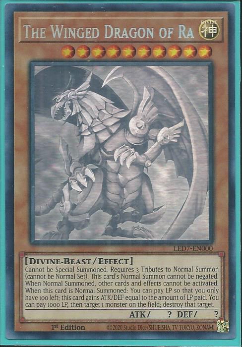 LED7-EN000G The Winged Dragon of Ra - Ghost Rare