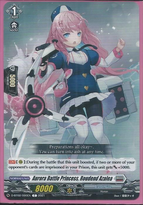 D-BT02/090 Aurora Battle Princess, Roudend Azalea – Common (C) - D ...