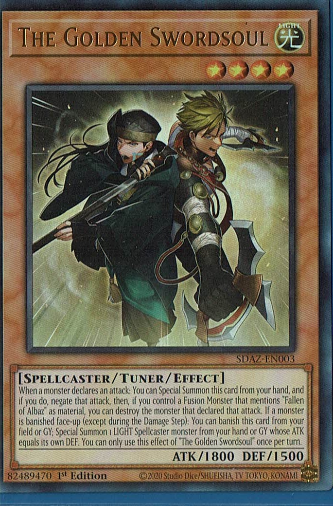 SDAZ-EN003 The Golden Swordsoul – Ultra Rare - Structure Deck