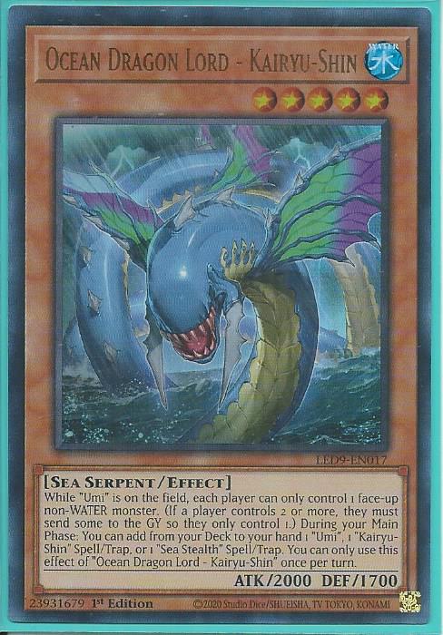 LED9-EN017 Ocean Dragon Lord - Kairyu-Shin - Ultra Rare