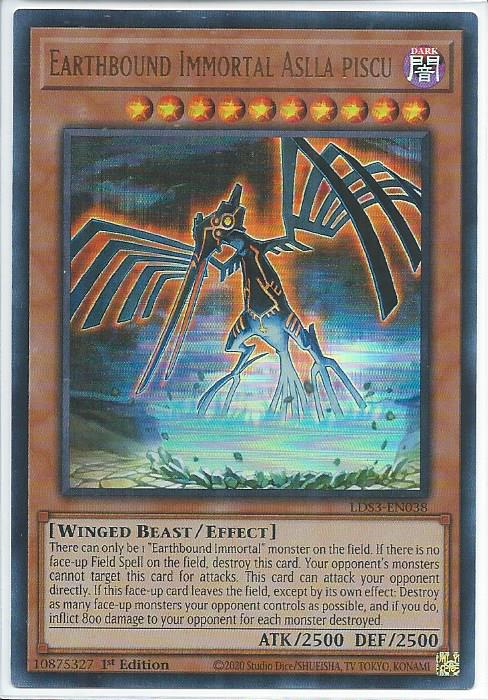 LDS3-EN038 Earthbound Immortal Aslla Piscu – Ultra Rare - Legendary ...