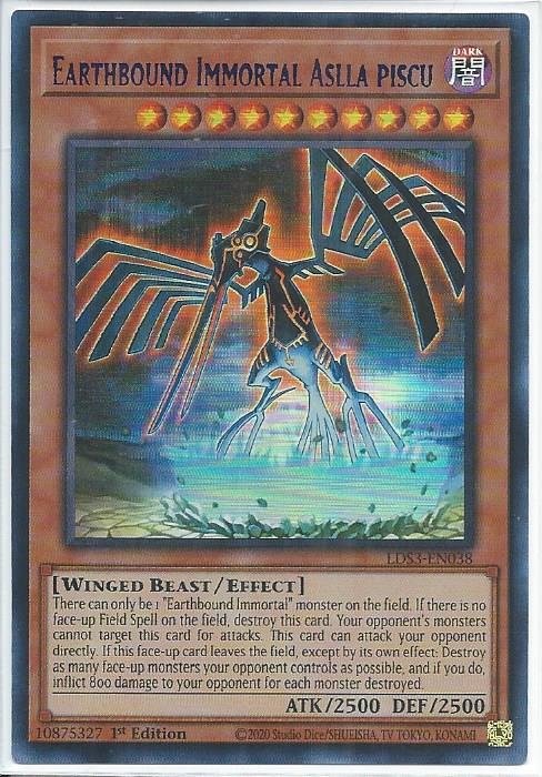 LDS3-EN038B Earthbound Immortal Aslla Piscu – Ultra Rare BLUE ...