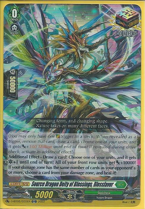 D-BT06/020 Source Dragon Deity Of Blessings, Blessfavor – Over Double ...