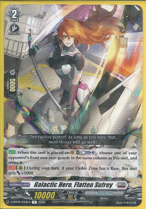 D-BT06/044 Galactic Hero, Flatten Sufrey – Rare (R) - D Booster 06 ...