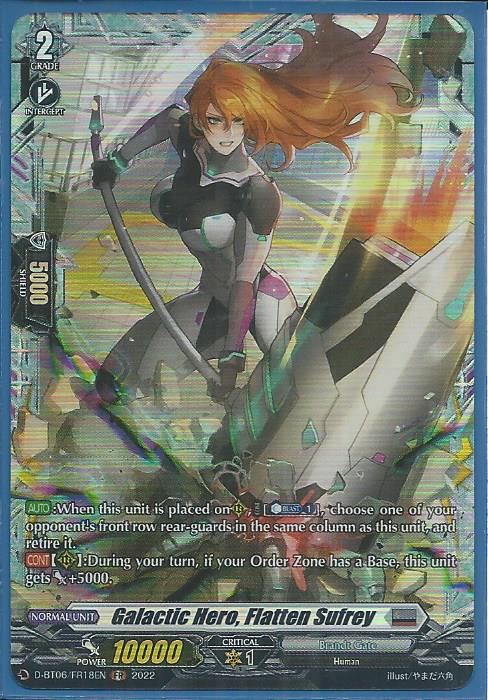 D-BT06/FR18 Galactic Hero, Flatten Sufrey – Frame Rare (FR) - D Booster ...