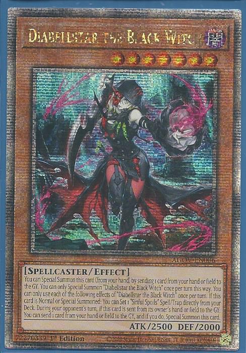 AGOV-EN006Q Diabellstar the Black Witch - Quarter Century Secret Rare