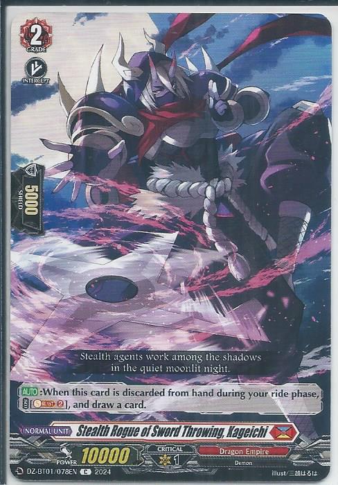 DZ-BT01/078 Stealth Rogue of Sword Throwing, Kageichi - Common