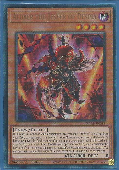 RA02-EN016UT Aluber the Jester of Despia - Ultimate Rare